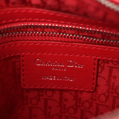 Christian Dior Lambskin Cannage Medium Lady Dior Red 6 of 10