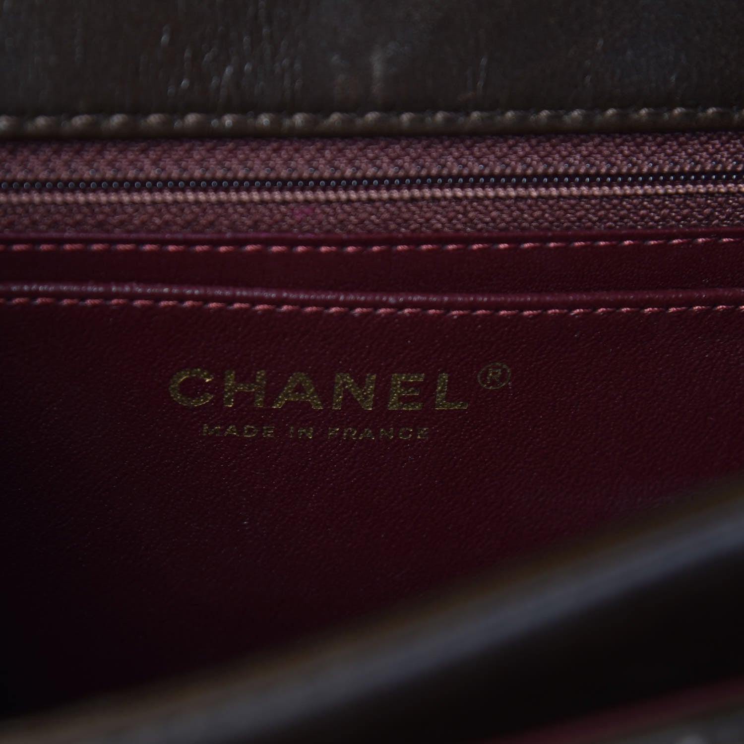 Chanel Calfskin Embossed Medium Flap Brown 6 of 11