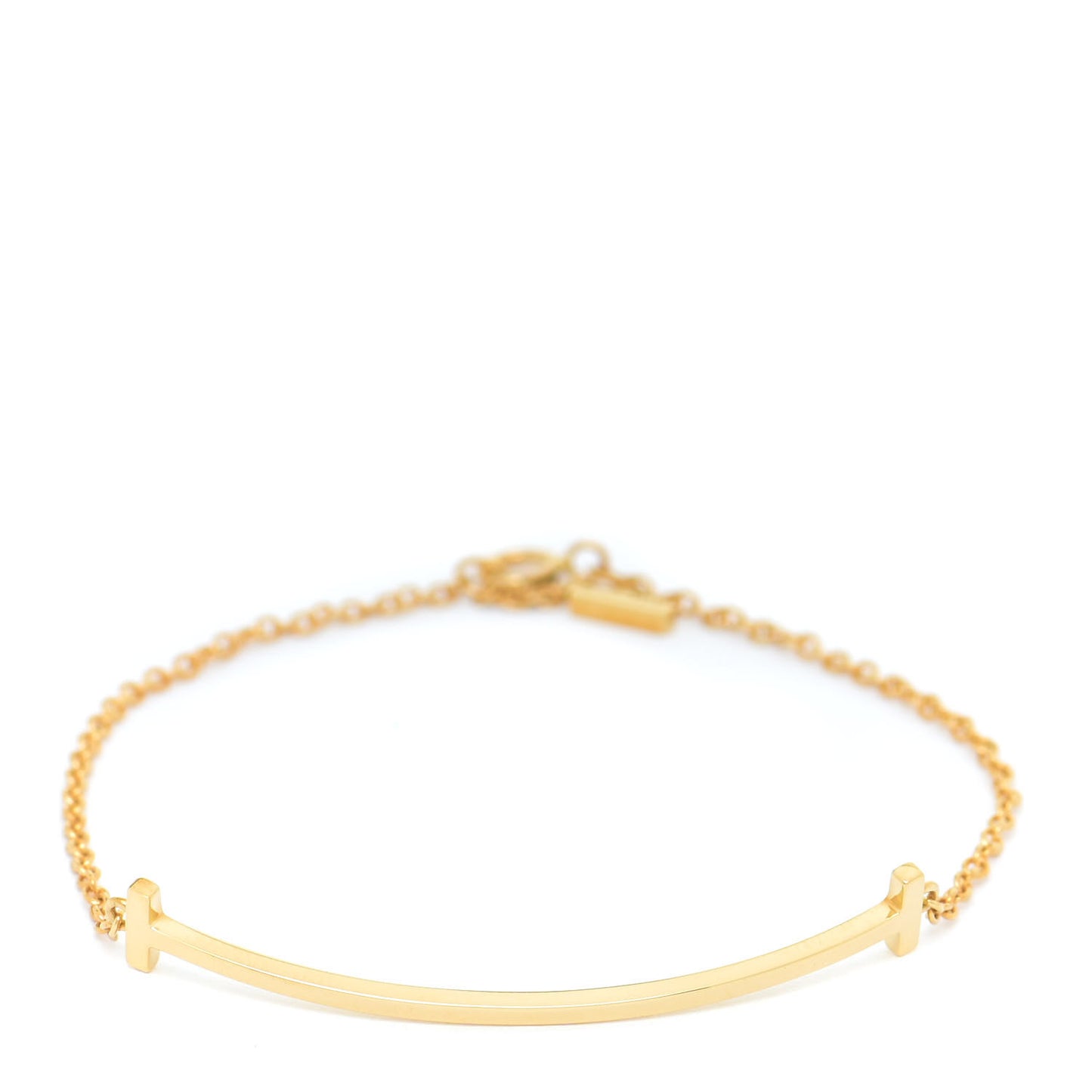 18K Yellow Gold T Smile Bracelet