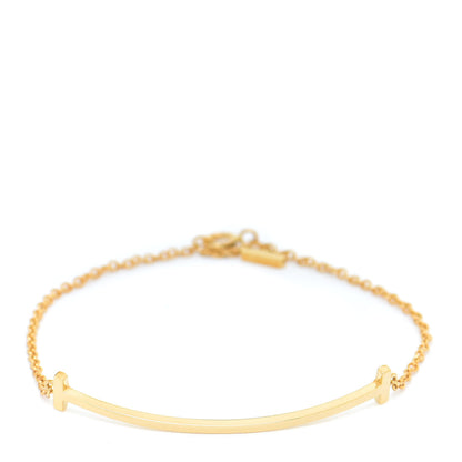 Tiffany 18K Yellow Gold T Smile Bracelet 3 of 6