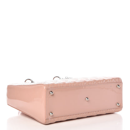 Christian Dior Patent Cannage Large Lady Dior Light Pink 5 of 19