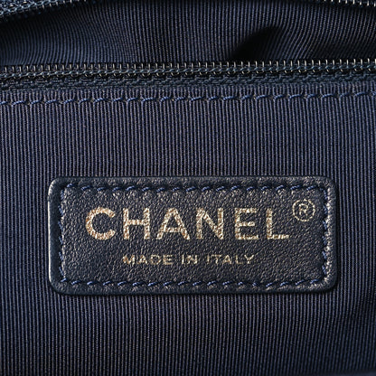 Chanel Lambskin Embossed New Medium Boy Cube Flap Navy 6 of 11