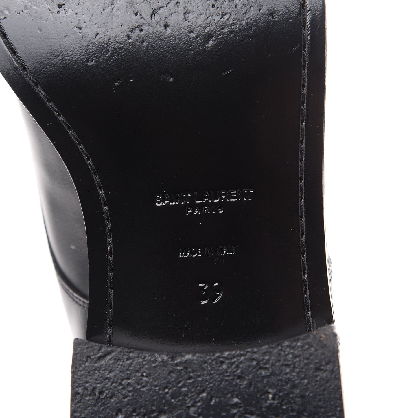 Smooth Calfskin Studded Boots 39 Black