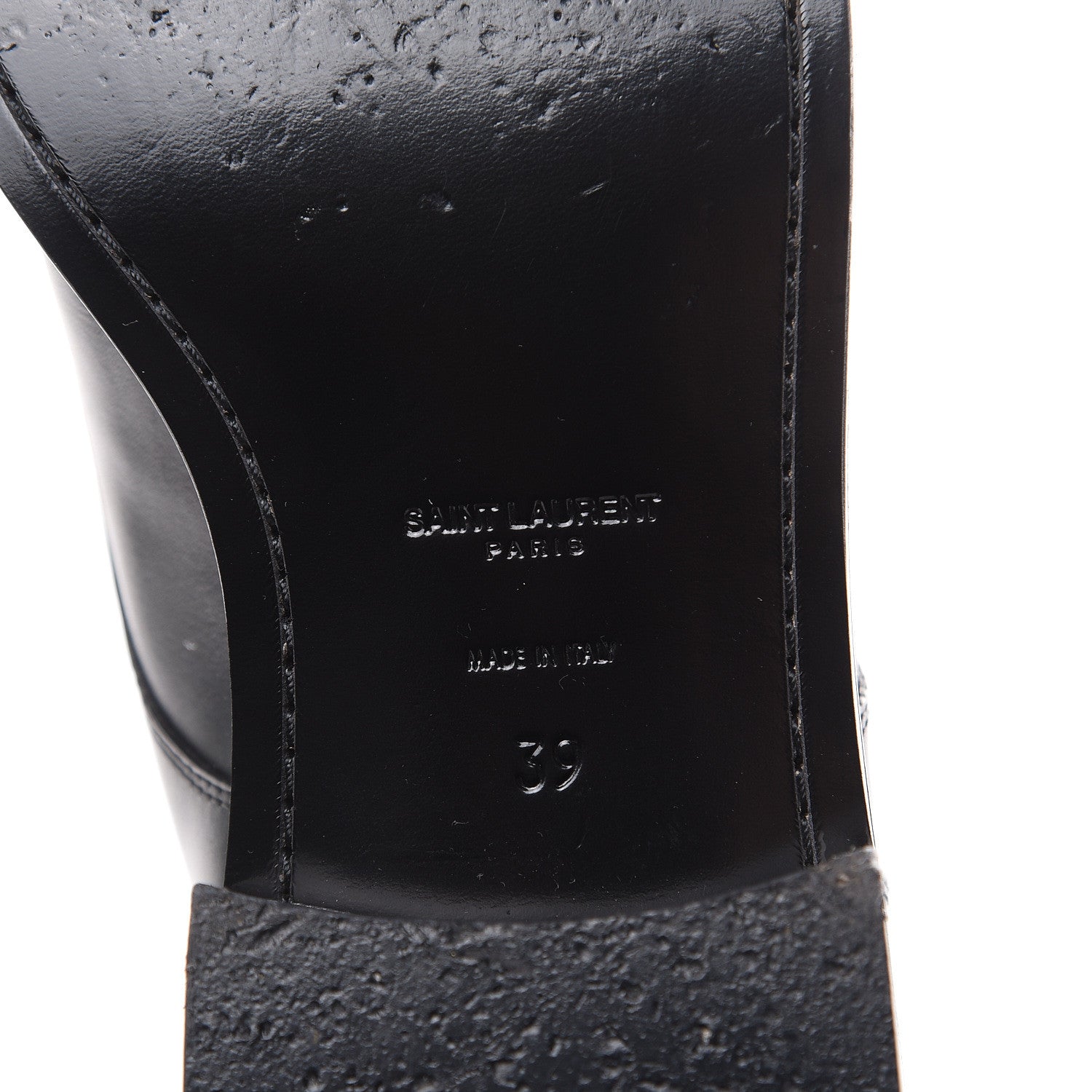 Saint Laurent Smooth Calfskin Studded Boots 39 Black 7 of 10