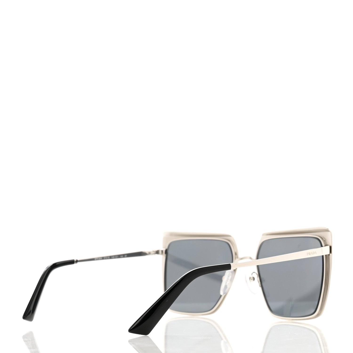 Prada Polarized Sunglasses SPR 58W Black 4 of 6