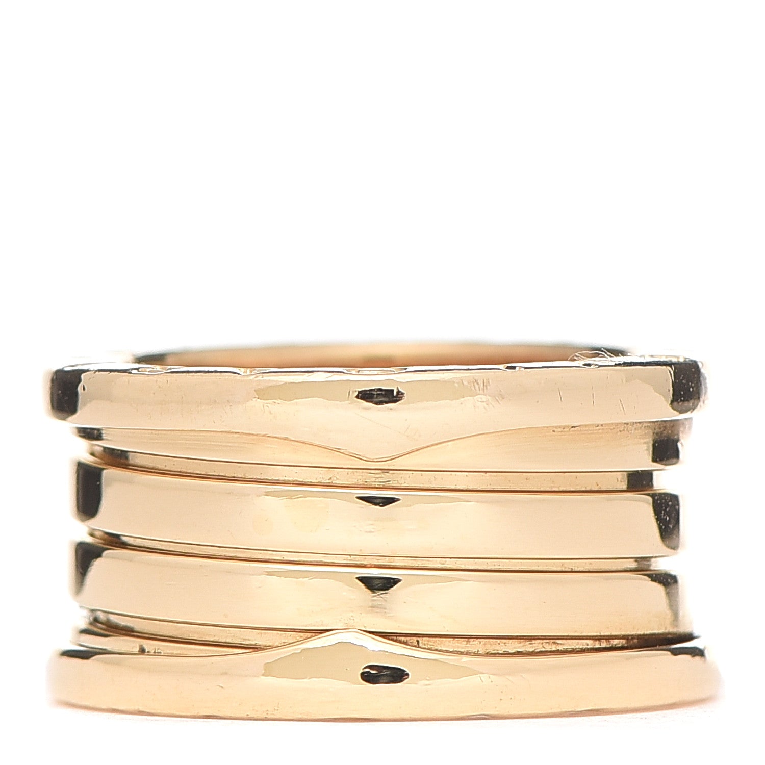 Bulgari 18K Yellow Gold B.Zero1 Four-Band Ring 51 5.75 3 of 5
