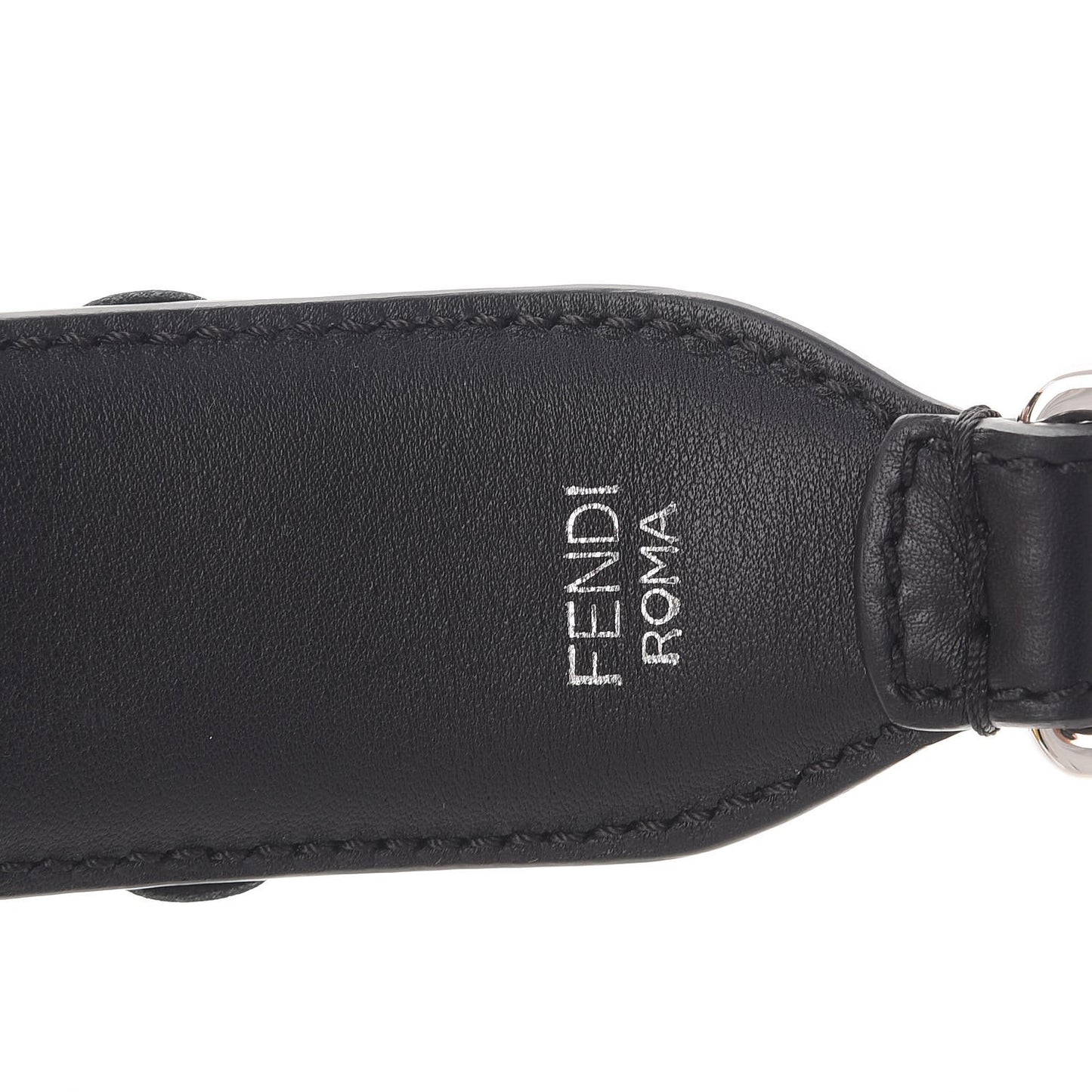 Vitello Dolce Nappa Patent Flowerland Studded Strap You Black