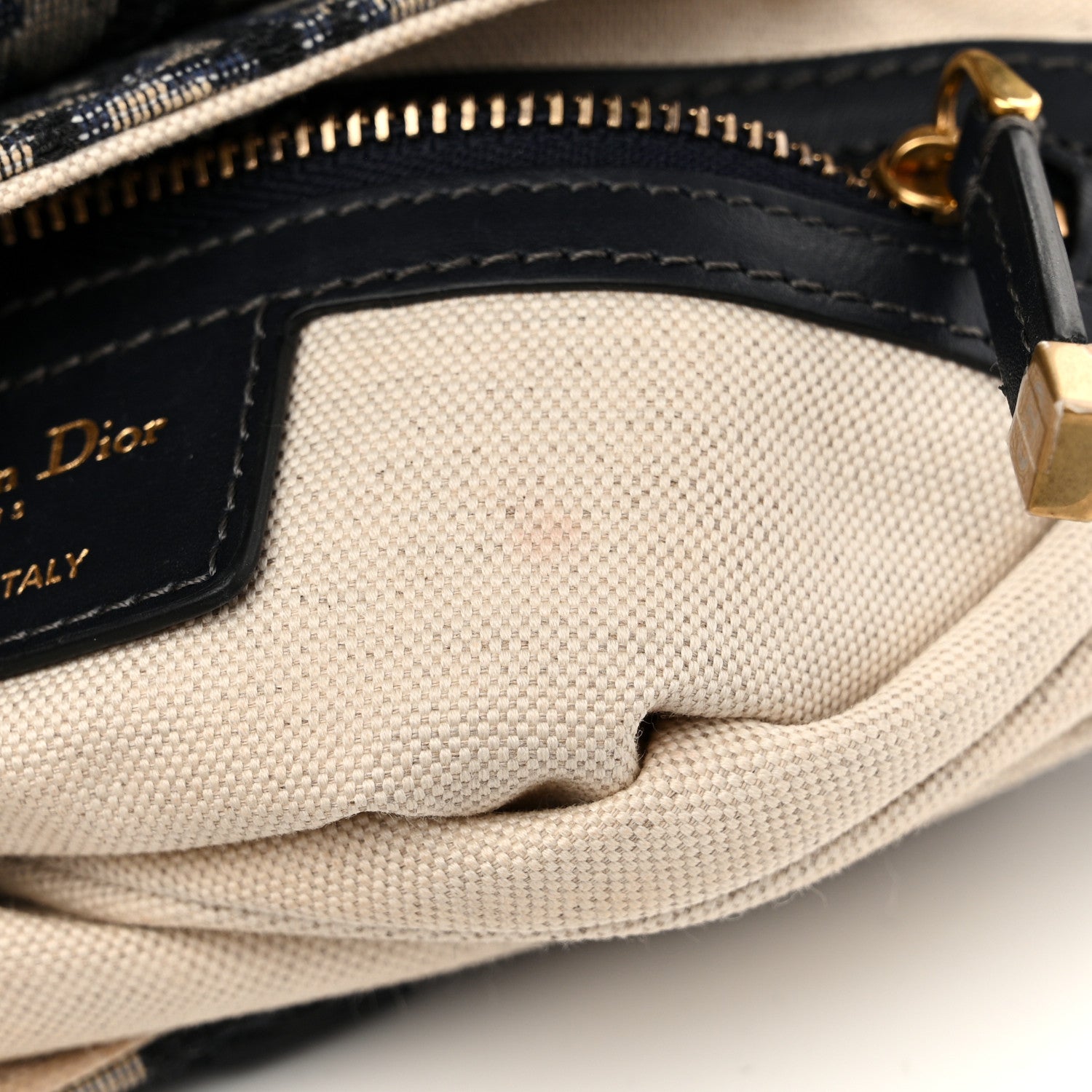 Christian Dior Oblique Saddle Bag Blue 11 of 12