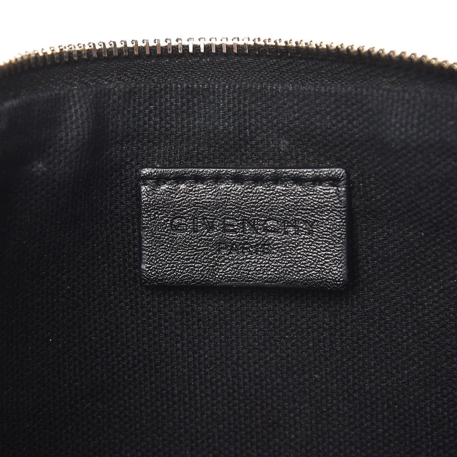 Givenchy Textured Coated Canvas Magnolia and Moth Print Large Zip Pouch Black 6 of 10