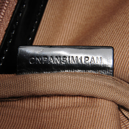 Burberry Supernova Check Medium Chester Bowling Bag Black 7 of 8