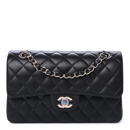 Chanel Lambskin Quilted Small Double Flap Black 1 of 4