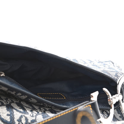 Christian Dior Monogram Saddle Bag Blue 5 of 11