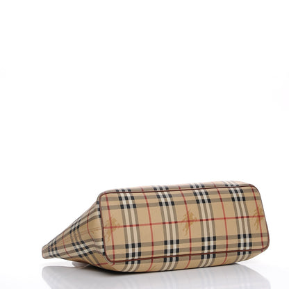 Burberry Haymarket Check Tote Brown 4 of 8