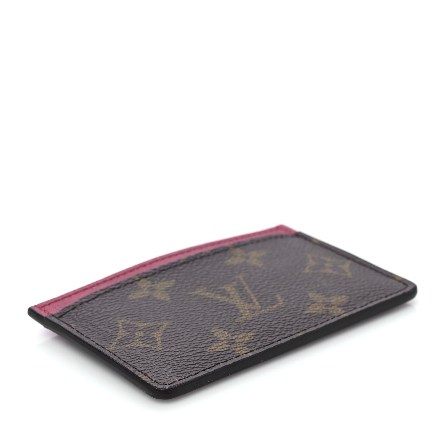 Monogram Card Holder Fuchsia