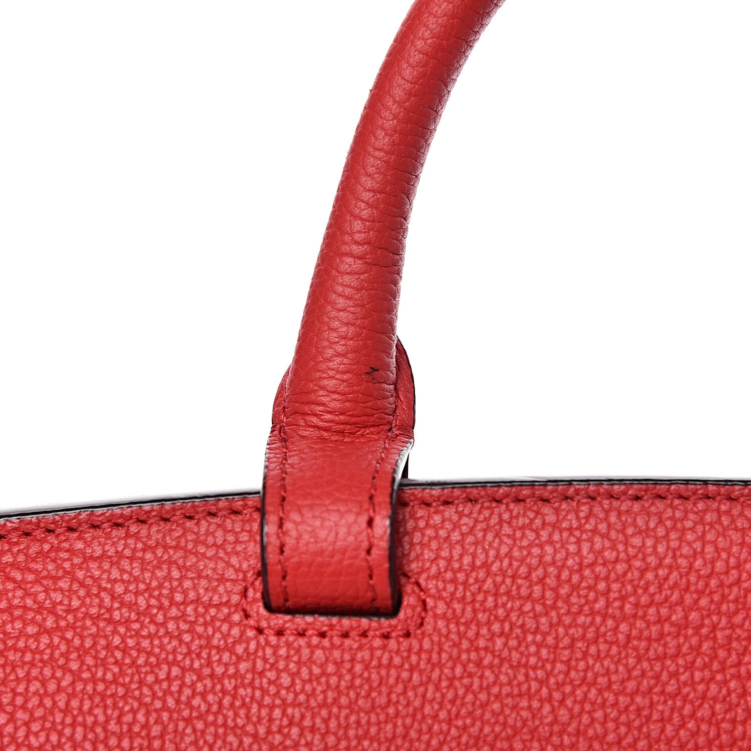 MCM Grained Calfskin Large Milla Convertible Backpack Ruby Red 12 of 15
