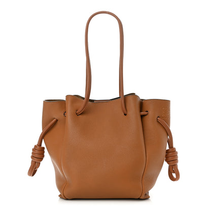 Loewe Calfskin Small Flamenco Knot Bag Caramel 1 of 14