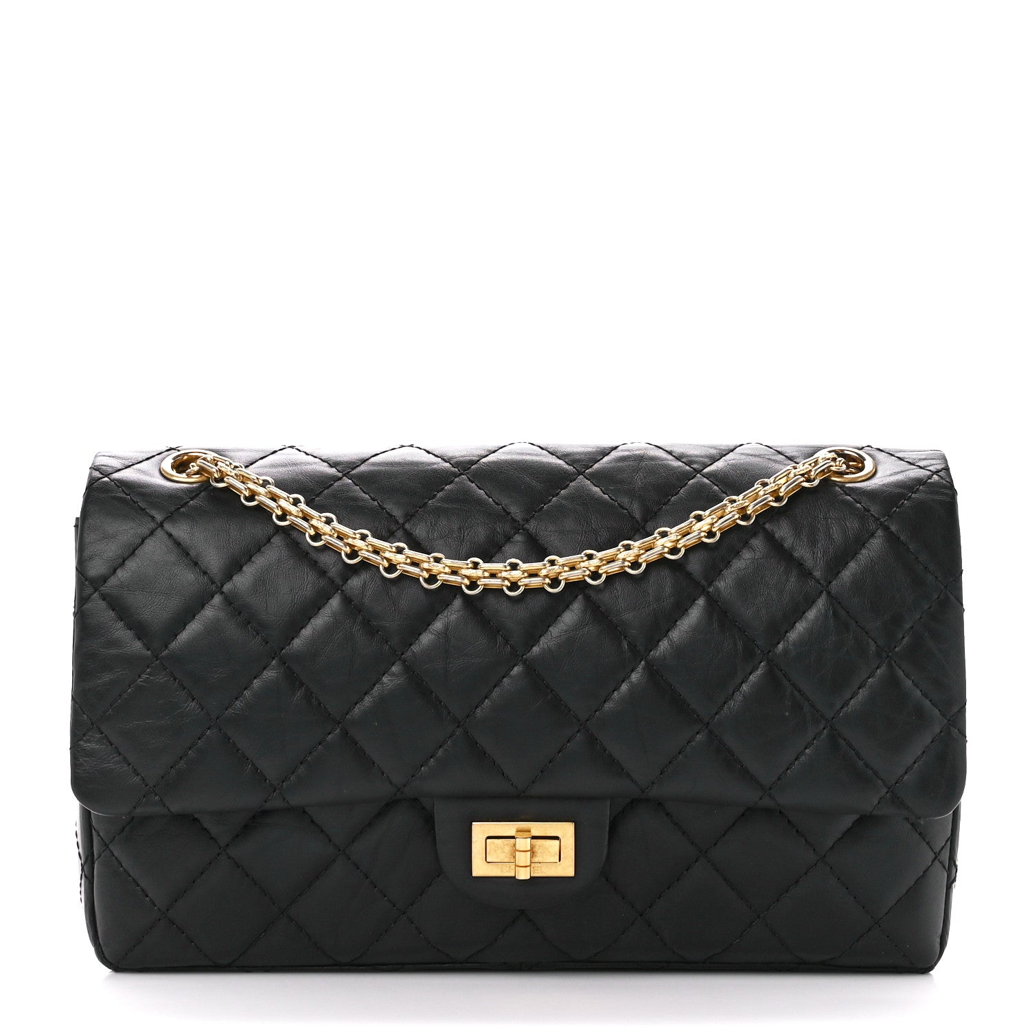Chanel Aged Calfskin Quilted 2.55 Reissue 226 Flap Black 1 of 13