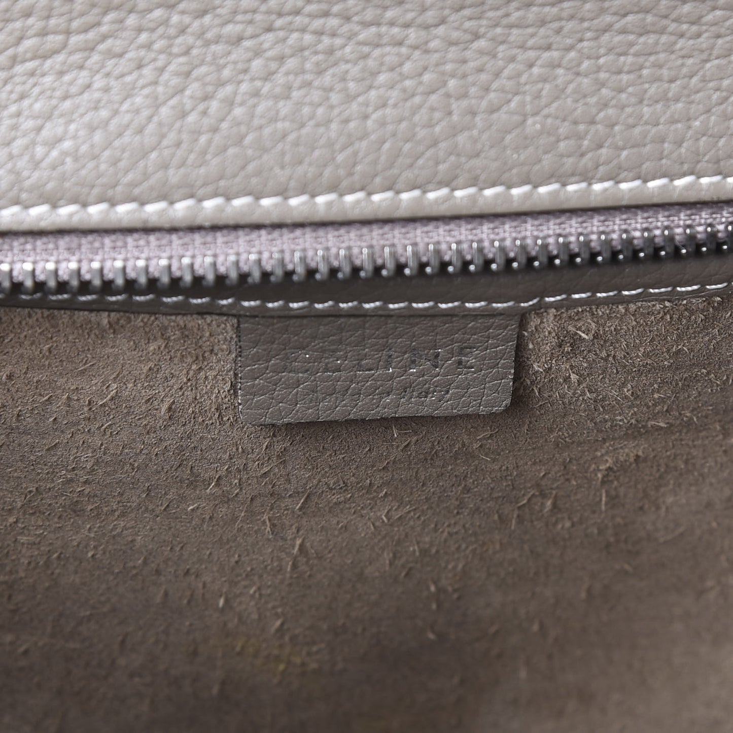 Drummed Calfskin Nano Luggage Souris