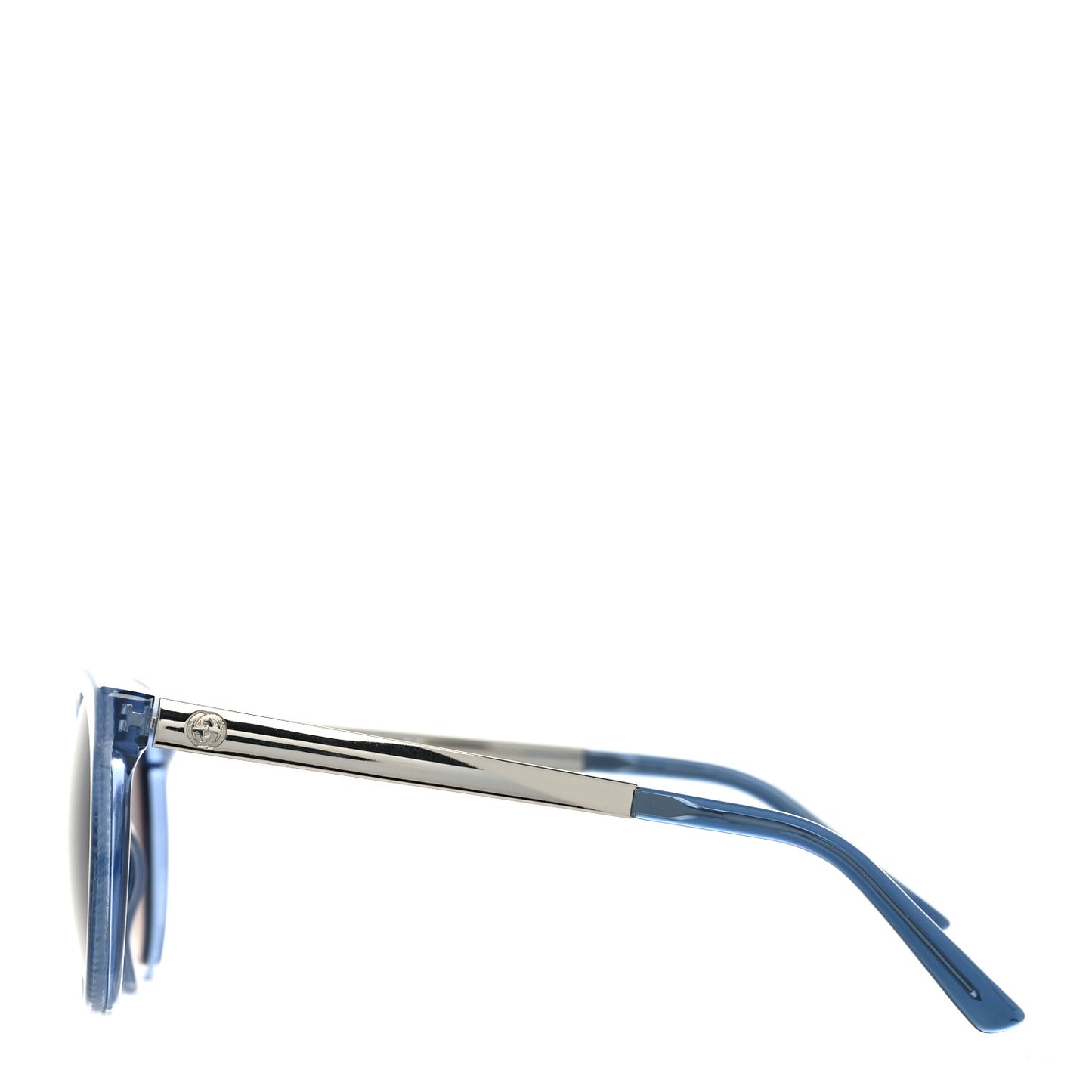 Acetate Embossed Round Sunglasses GG3674/S Blue