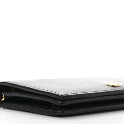 Gucci Calfskin Mini GG Marmont Chain Wallet Black 7 of 10