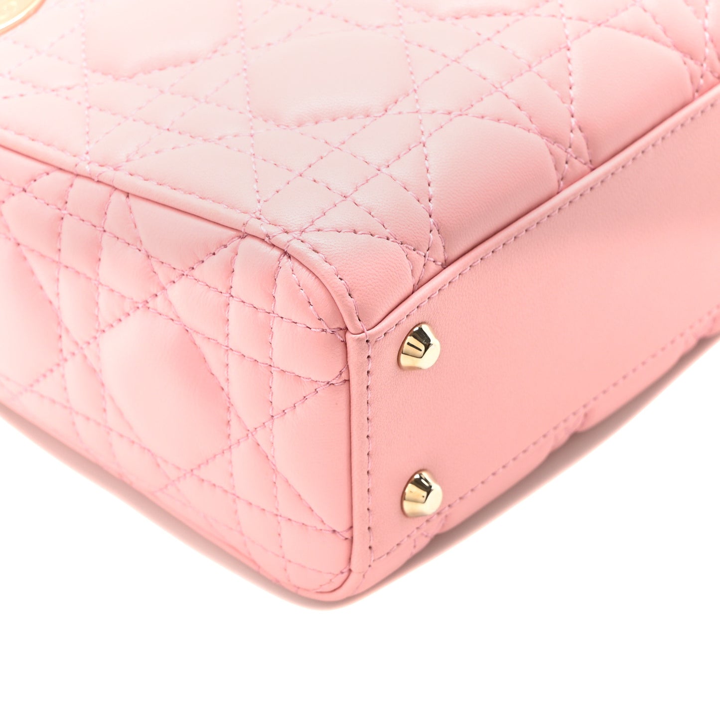 Lambskin Cannage Mini Lady Dior Melacoton