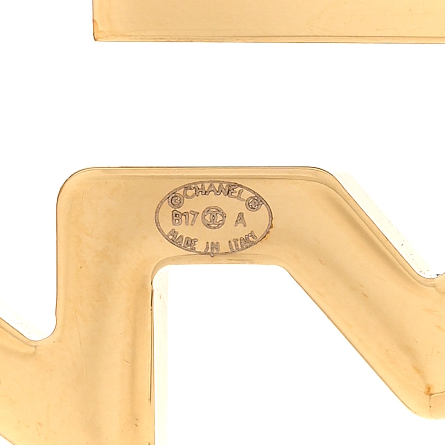 Crystal CC Key Brooch Black Gold