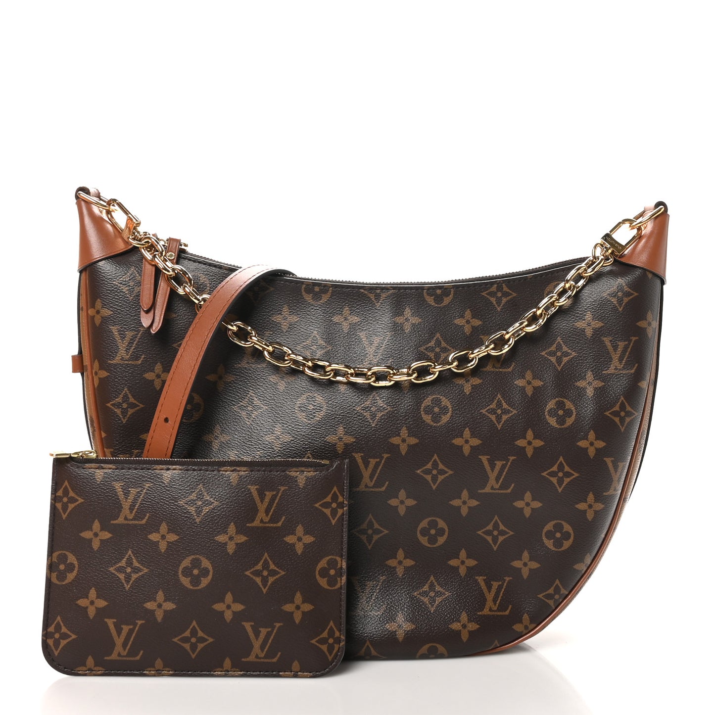 Reverse Monogram Loop Hobo