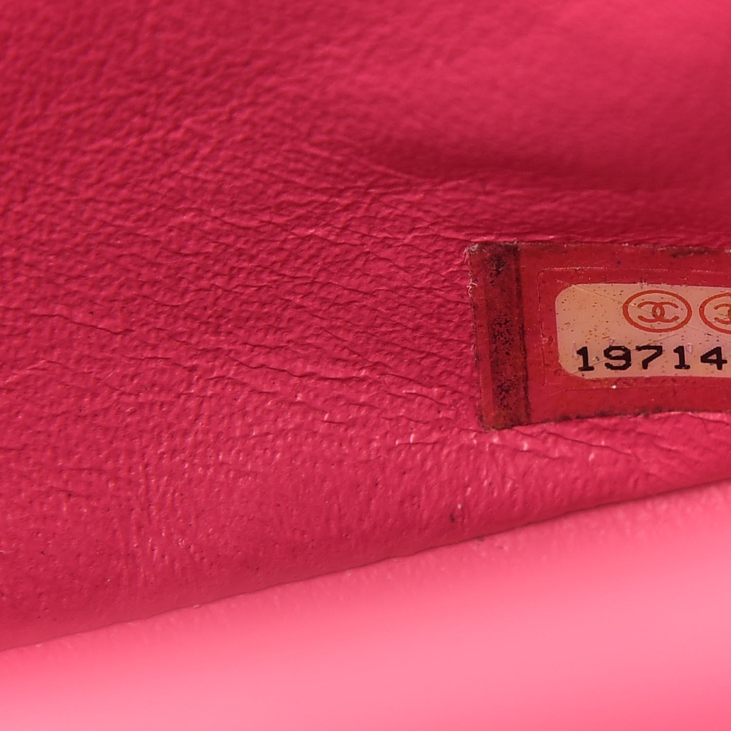Chanel Lambskin Quilted Mini Rectangular Flap Dark Pink 9 of 10