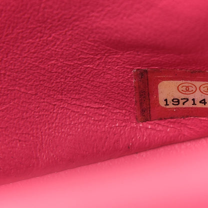 Chanel Lambskin Quilted Mini Rectangular Flap Dark Pink 9 of 10