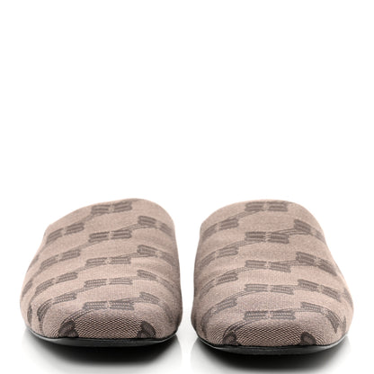 Balenciaga Jacquard BB Monogram Cosy Mules 37 Dark Mink Grey Dark Brown 2 of 9