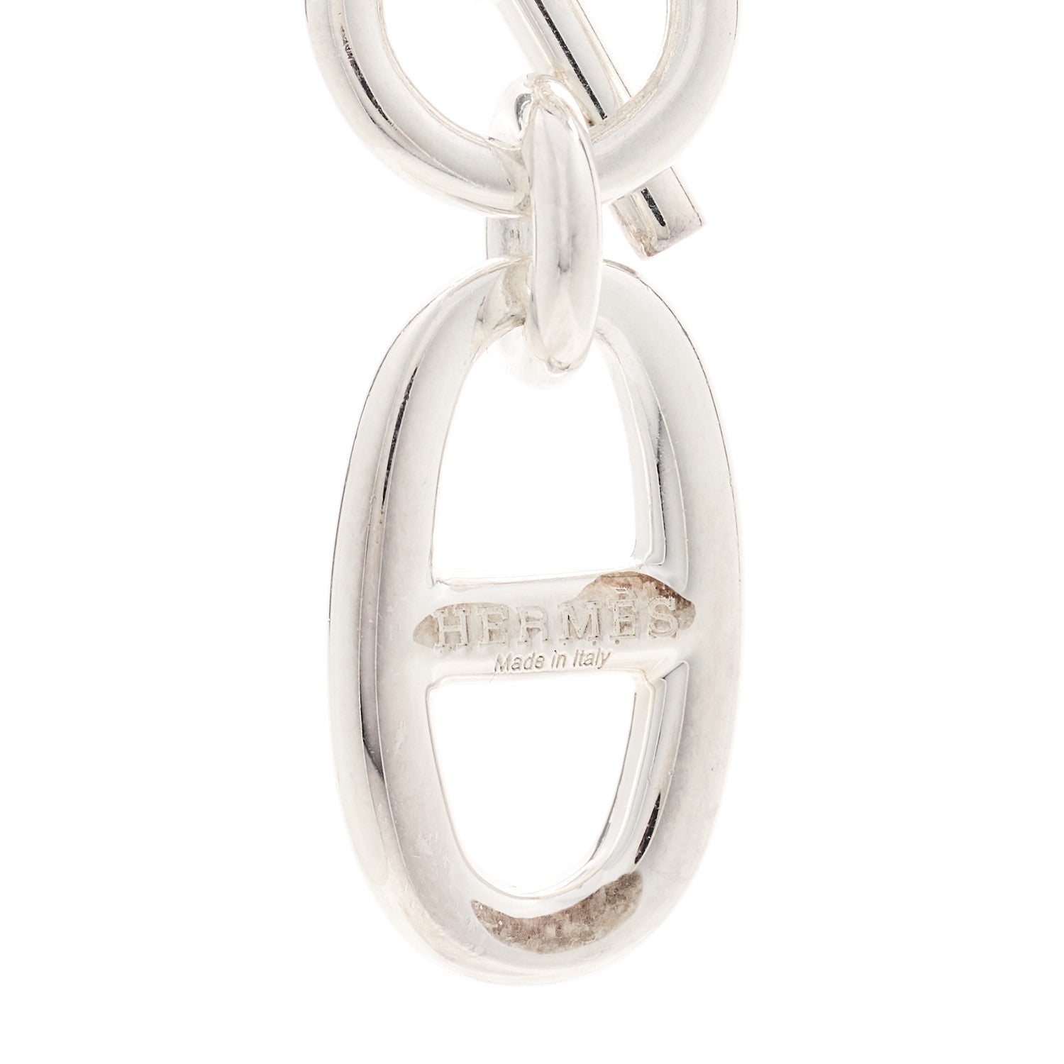 Hermes Sterling Silver Amulette Chaine d'Ancre Necklace 4 of 5