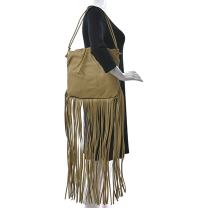Bottega Veneta Nappa The Fringe Pouch Shoulder Bag Tapioca 2 of 8