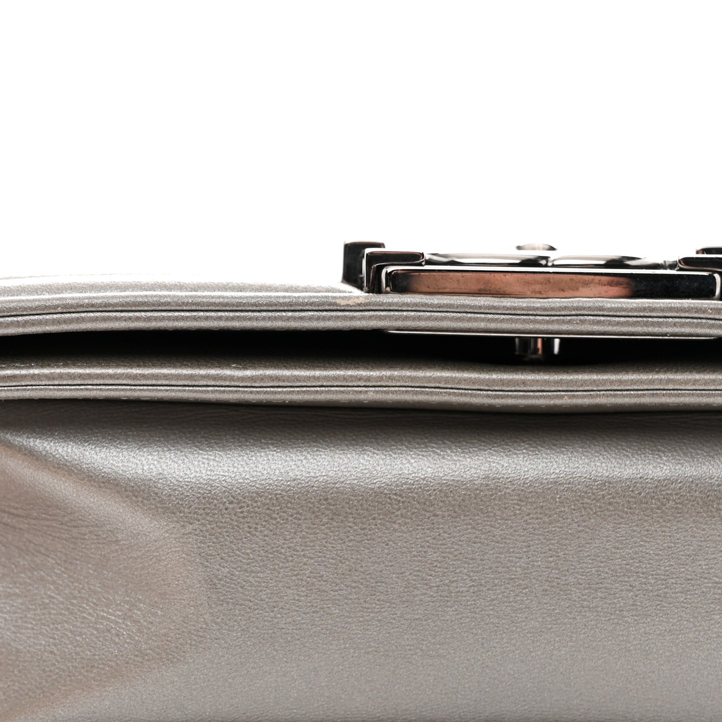 Galuchat Stingray Small Boy Flap Silver
