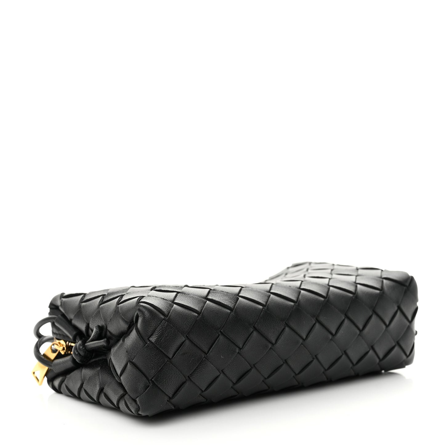 Nappa Intrecciato Loop Baguette Bag Black