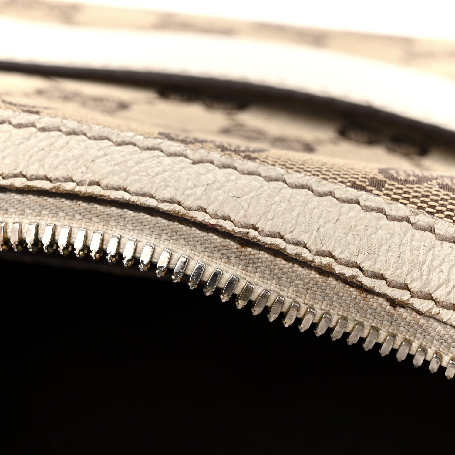 Gucci Monogram Bamboo Horsebit Hobo Off White 11 of 22