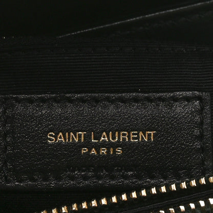 Saint Laurent Calfskin Y Quilted Monogram Medium Loulou Chain Satchel Vert Fonce 6 of 10