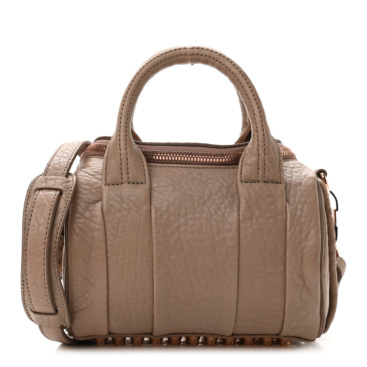Alexander Wang Pebbled Lambskin Mini Rockie Latte Rose Gold Hardware 1 of 9