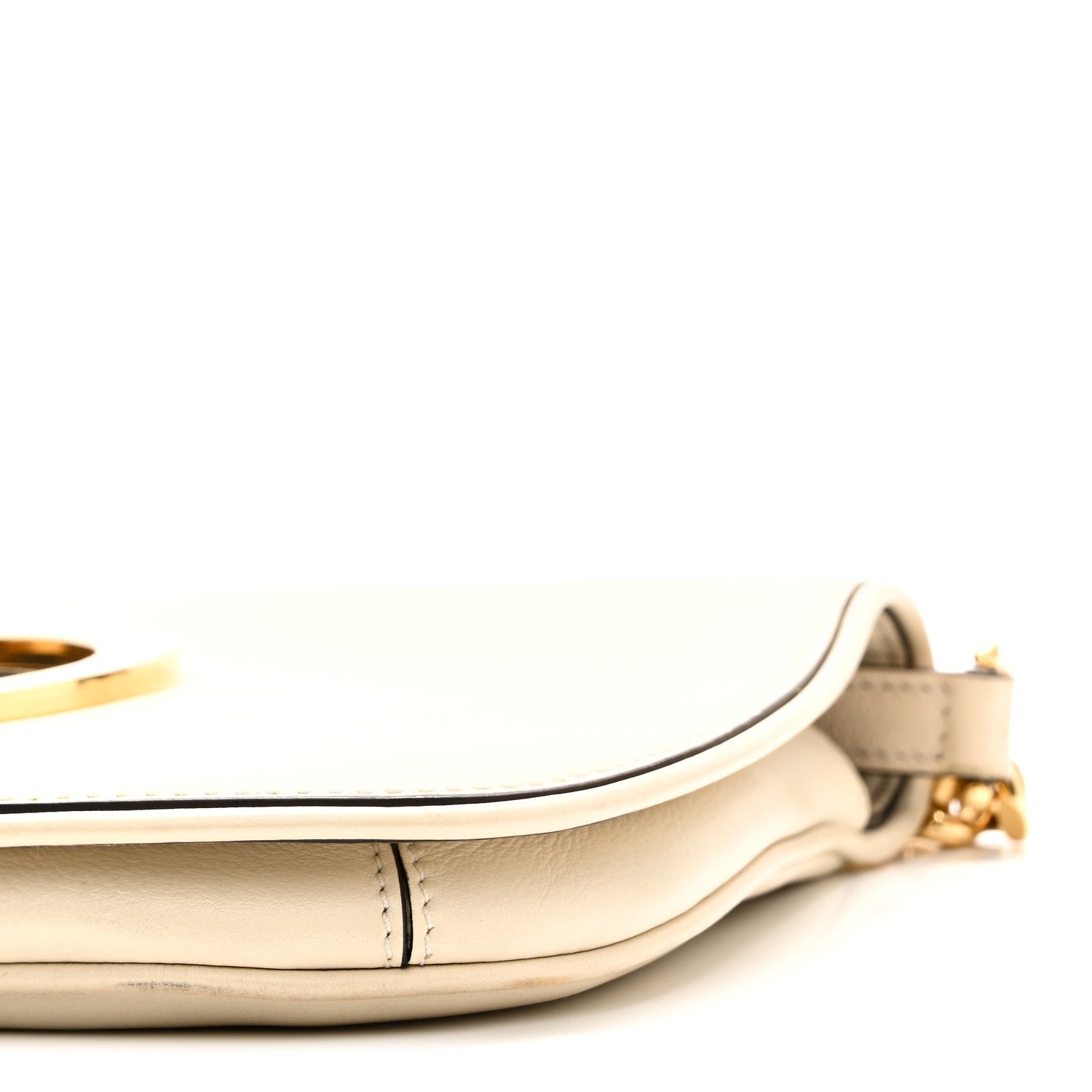 Gucci Roxy Calfskin Blondie Chain Shoulder Flap Bag Mystic White 10 of 10