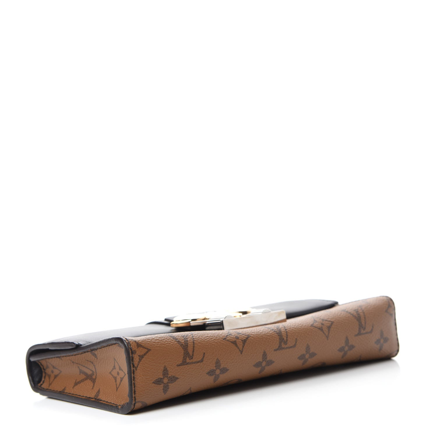 Louis Vuitton Calfskin Reverse Monogram Column Clutch 4 of 11
