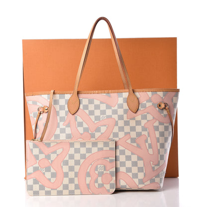 Louis Vuitton Damier Azur Tahitienne Neverfull MM 14 of 14