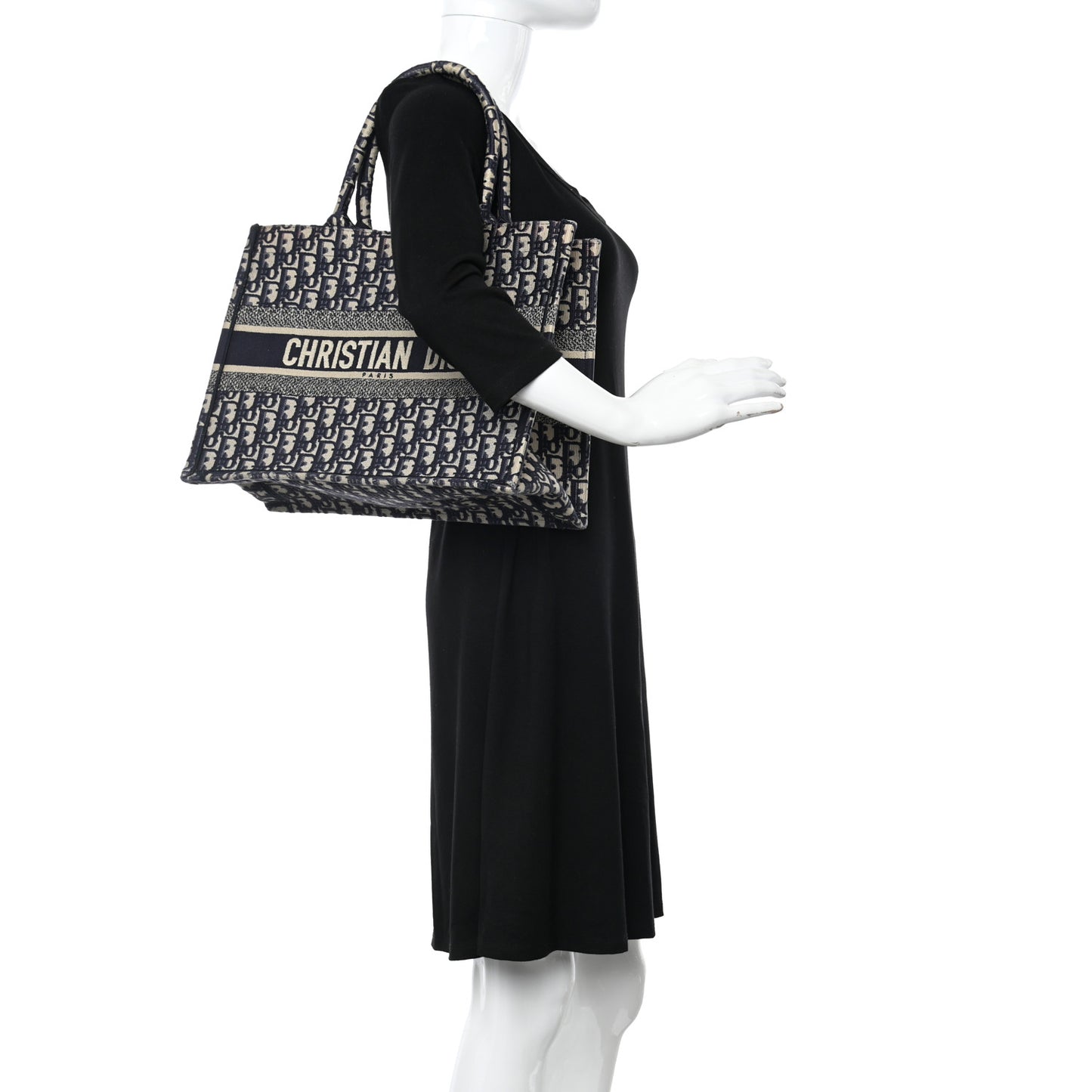 Oblique Medium Book Tote Blue Multicolor