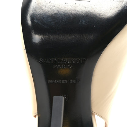 Saint Laurent Calfskin Opyum 110 Slingback Pumps 36 Real Beige 7 of 8