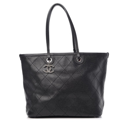 Chanel Grained Calfskin Shopping Fever Tote Black 1 of 8