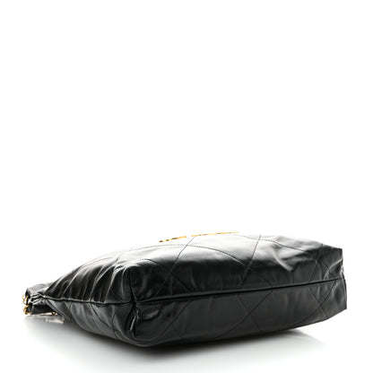 Chanel Shiny Calfskin Quilted Small Chanel 22 Black 5 of 11