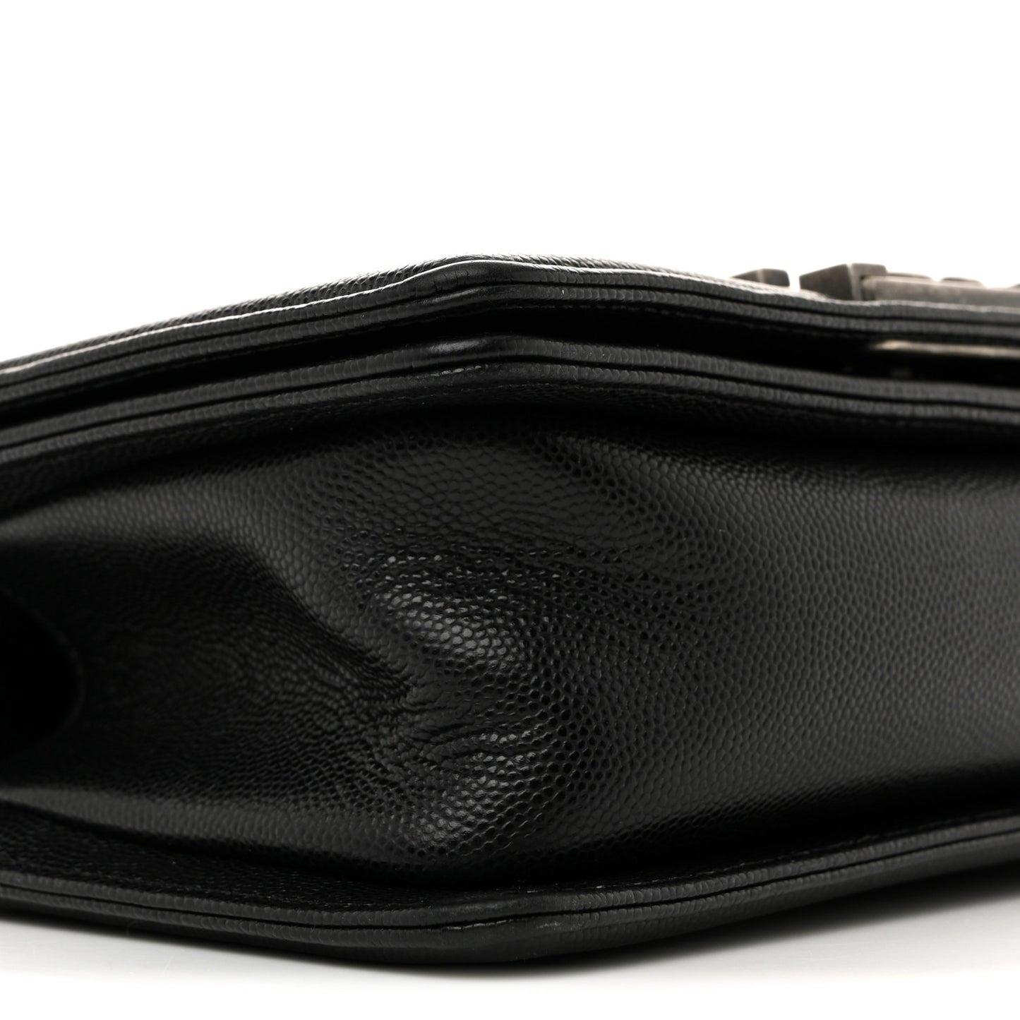 Caviar Quilted Small Boy Flap Black