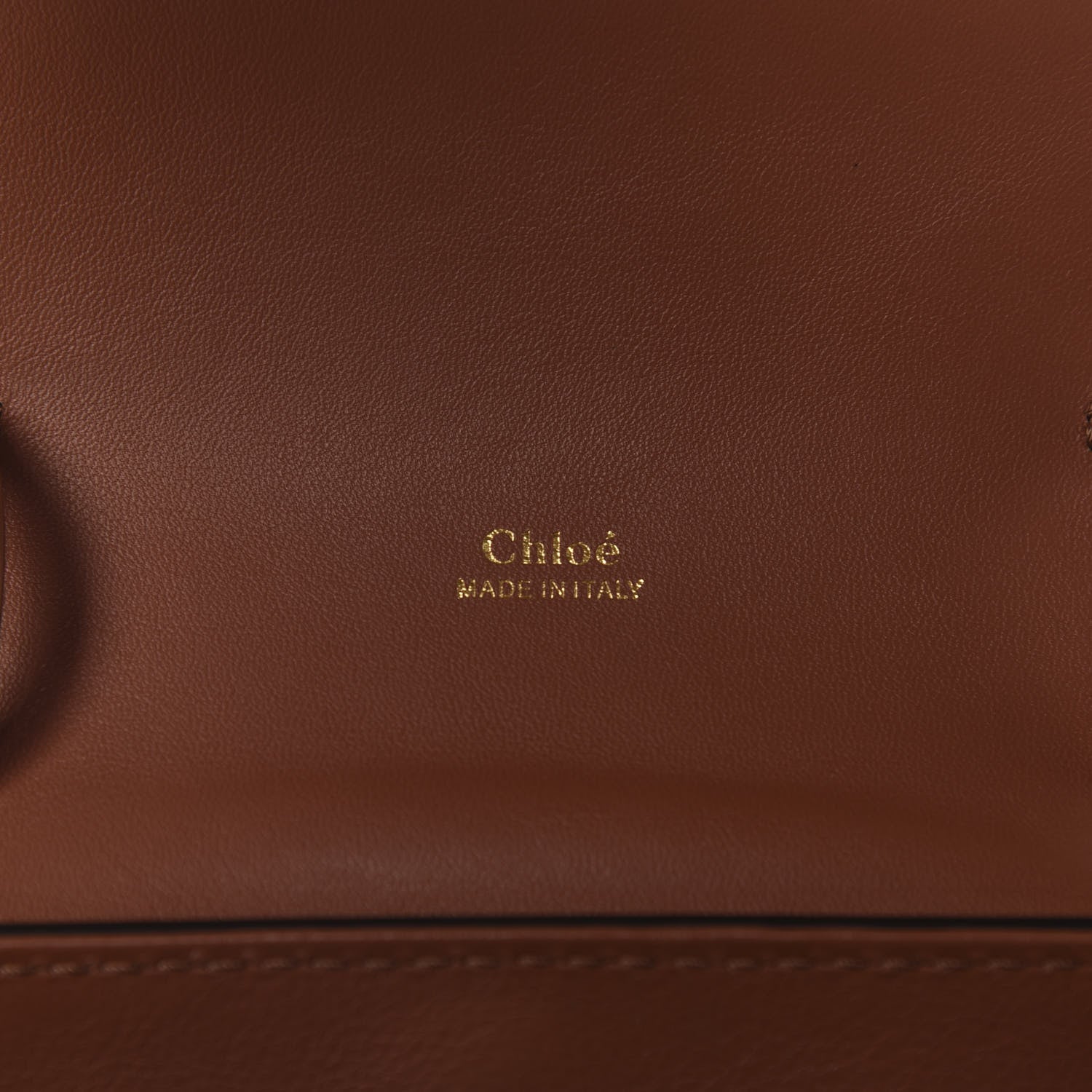 Chloe Calfskin Crocodile Embossed Small Aby Day Shoulder Bag Sepia Brown 8 of 9