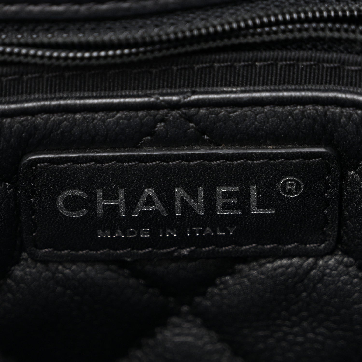 Chanel Caviar Quilted Small CC Box Shopping Tote Black 6 of 15