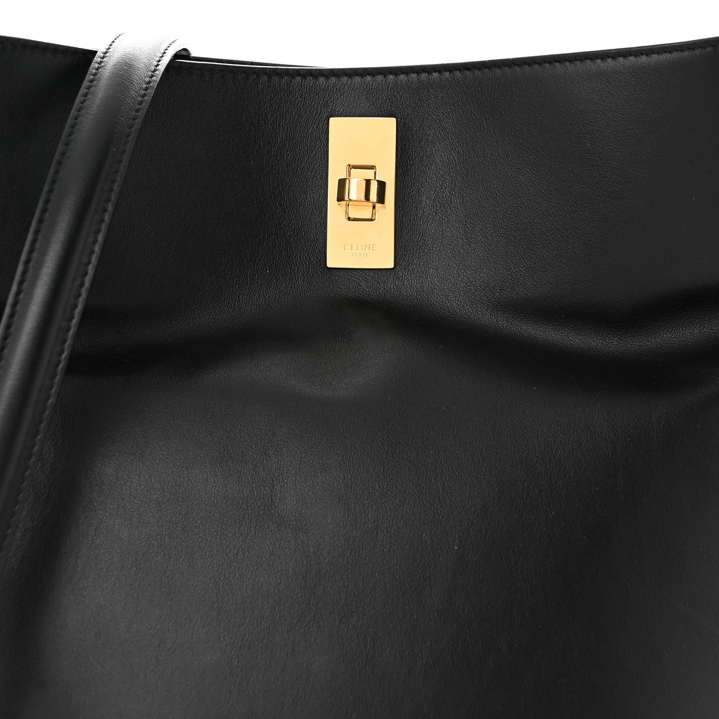 Smooth Calfskin Bucket 16 Bag Black