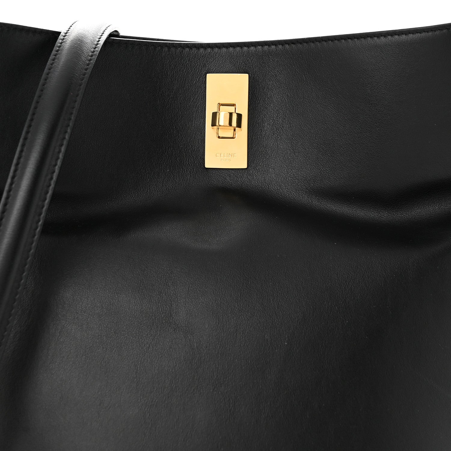 Celine Smooth Calfskin Bucket 16 Bag Black 9 of 11