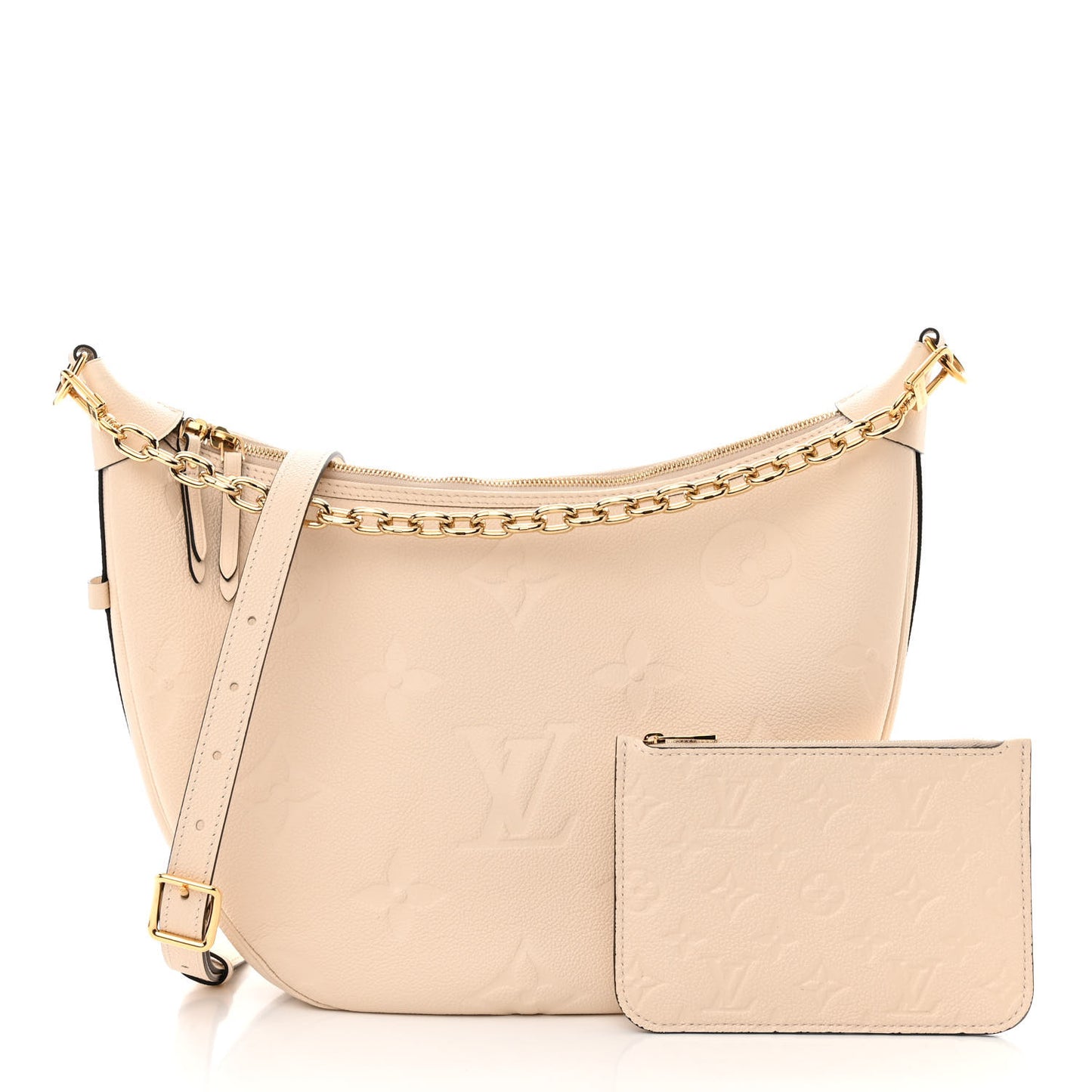 Empreinte Monogram Giant Loop Hobo Cream